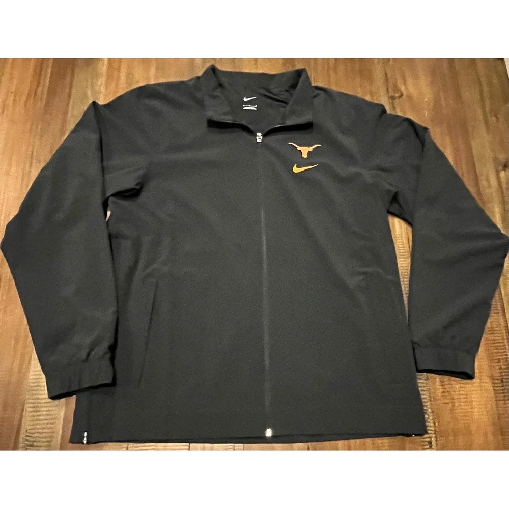 Nike‎ Texas Longhorns NCAA Black Full Zip Jacket Men's Large